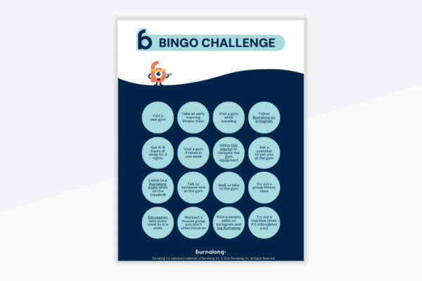 Burnalong+ toolkit bingo